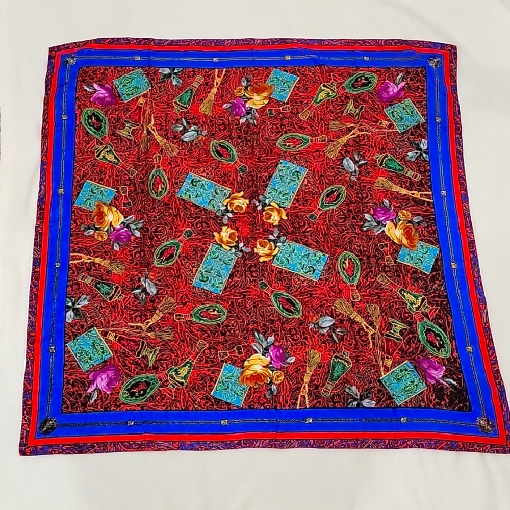 VINTAGE Diane Freis Pure Silk Scarf